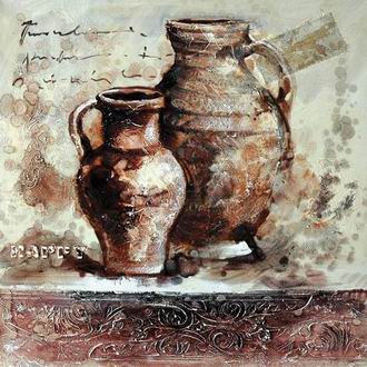 Textured Utensils oil painting